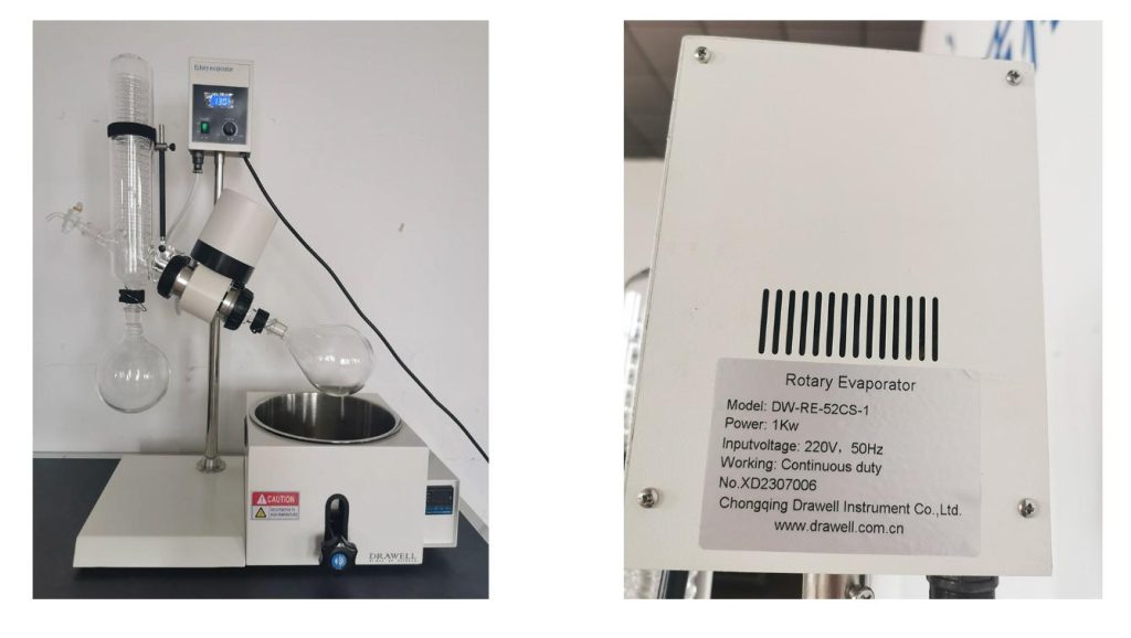 DW-52 Series Water Bath Rotary Evaporator Display