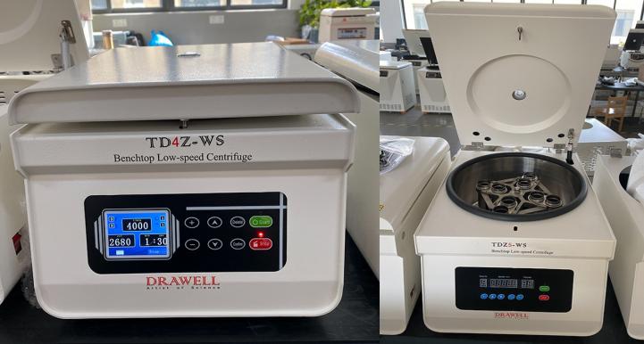 Drawell Benchtop Low-Speed centrifuge display