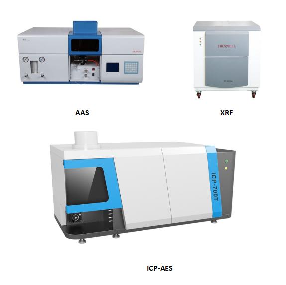 AAS and XRF and ICP-AES