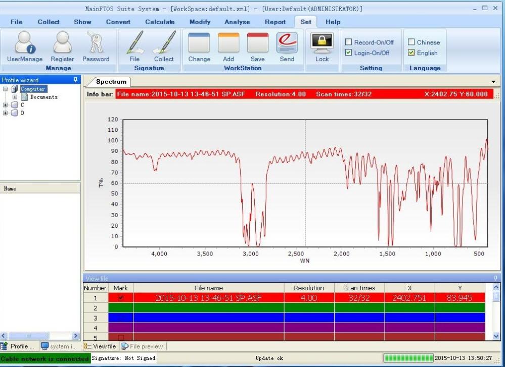 DW-FTIR-530Pro FT-IR Software