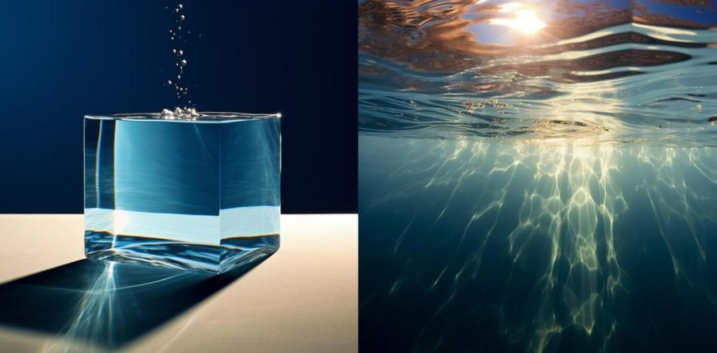 Refraction of water